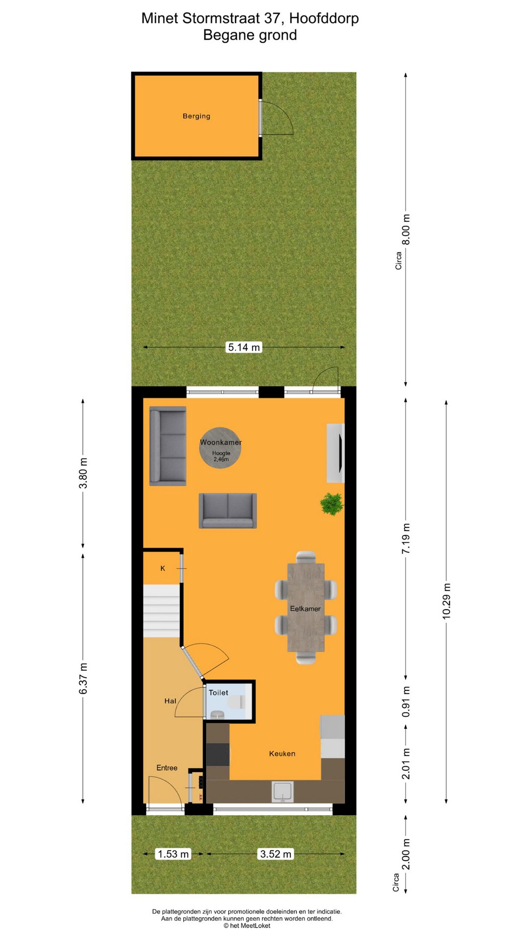 Minet Stormstraat 37 , 2135 LV Hoofddorp map